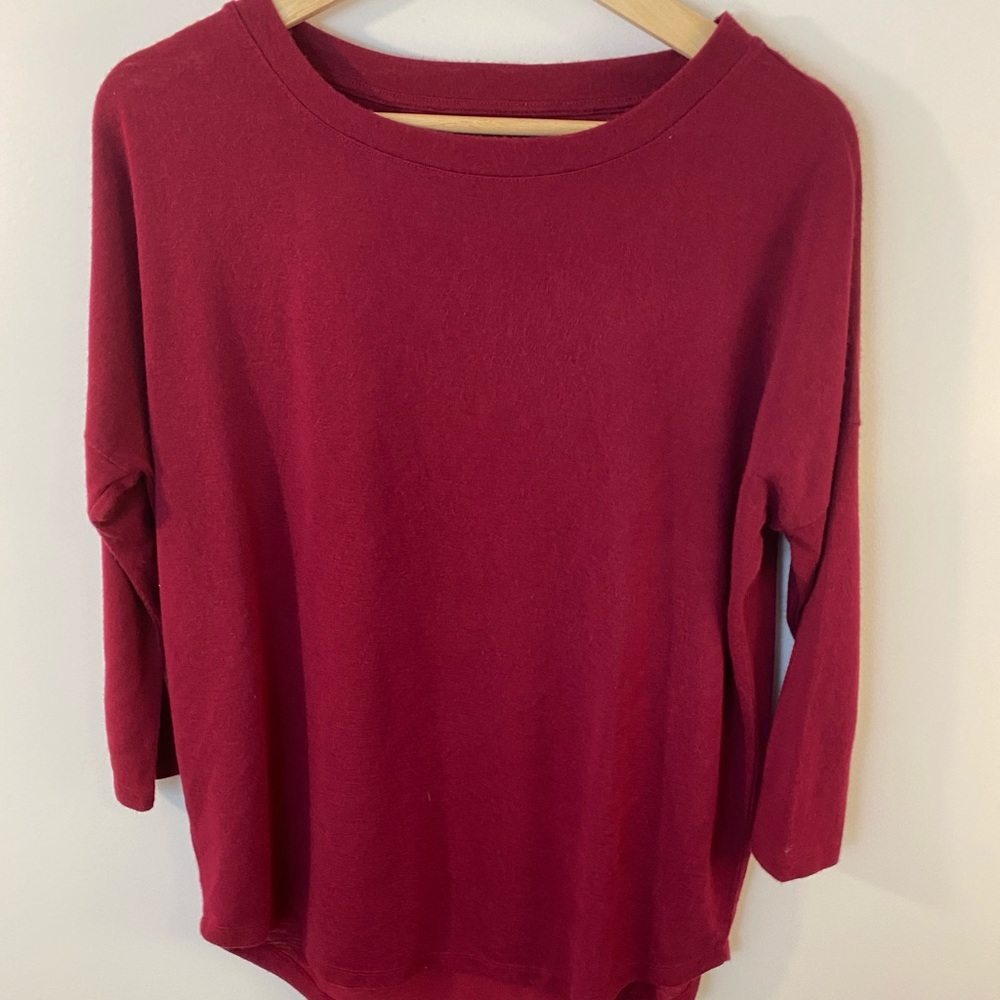 Loft Red Knit Top